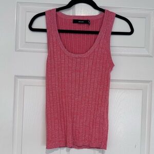 Vero Moda Pink Ribbed Tank Top